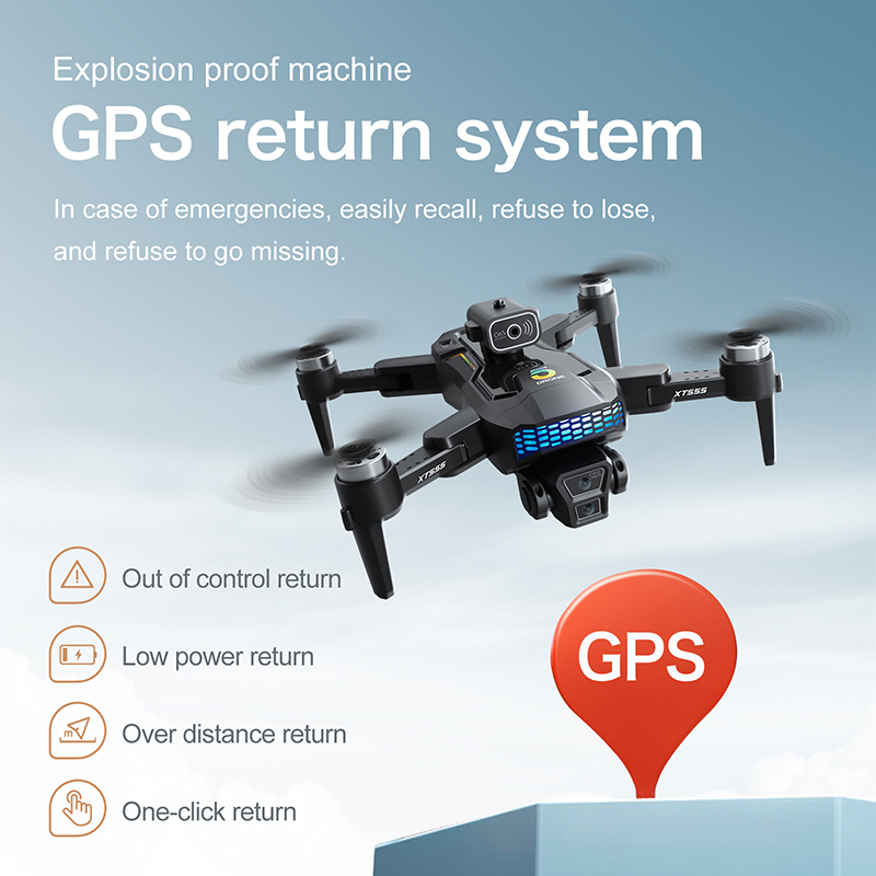 New XT555 GPS RC Drone Cam Pro - огляд і ціна Drone Camera Professional